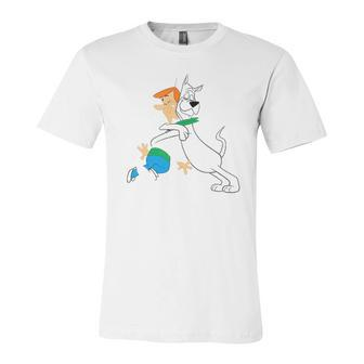 The Jetsons Astro Hugging George Jersey T-Shirt | Mazezy