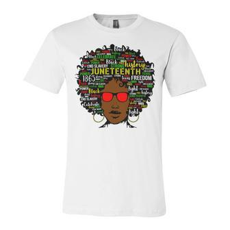 Juneteenth Black Woman Tshirt Unisex Jersey Short Sleeve Crewneck Tshirt - Monsterry AU