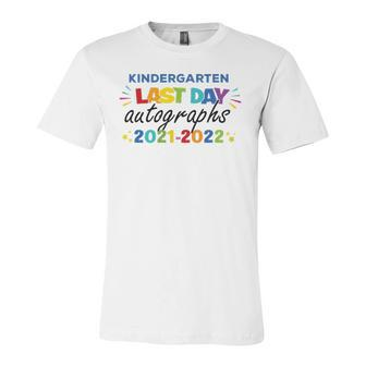 Last Day Autographs For Kindergarten Kids And Teachers 2022 Kindergarten Jersey T-Shirt | Mazezy AU