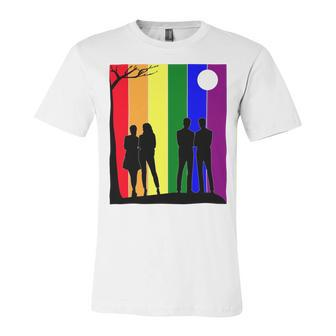 Lgbt Pride Month Lgbt History Month Slogan Shirt Respect Love Unisex Jersey Short Sleeve Crewneck Tshirt - Monsterry UK
