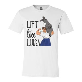 Lift Like Luisa Raglan Baseball Tee Jersey T-Shirt | Mazezy