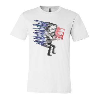 Loss Of Self Two-Faced Person Jersey T-Shirt | Mazezy