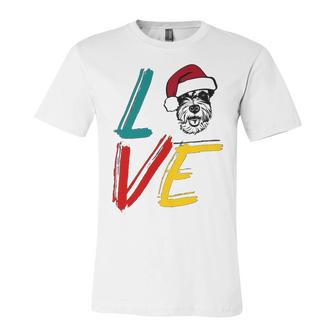 Love My Xmas Miniature Schnauzer Unisex Jersey Short Sleeve Crewneck Tshirt | Favorety DE