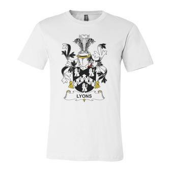 Lyons Coat Of Arms Crest Jersey T-Shirt | Mazezy