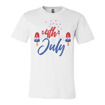 Memorial Day 4Th Of July Holiday Patriotic Ice Cream V2 Unisex Jersey Short Sleeve Crewneck Tshirt | Favorety