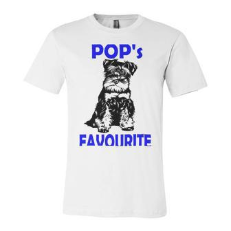 Miniature Schnauzer At Home Pops Favourite Multi Tasking Dog Unisex Jersey Short Sleeve Crewneck Tshirt | Favorety CA