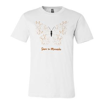 Monarch Butterfly Save The Monarchs Jersey T-Shirt | Mazezy