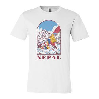 Nepal Himalayan Mountain Prayer Flags Jersey T-Shirt | Mazezy AU