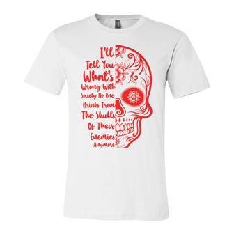 Official Wrong Society Drink From The Skull Of Your Enemies V3 Unisex Jersey Short Sleeve Crewneck Tshirt | Favorety CA