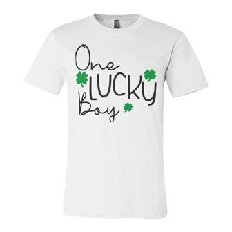 One Lucky Boy Funny St Patrick Day Unisex Jersey Short Sleeve Crewneck Tshirt | Favorety AU