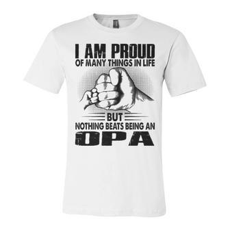 Opa Grandpa Gift Nothing Beats Being An Opa Unisex Jersey Short Sleeve Crewneck Tshirt - Seseable