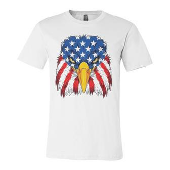 Patriotic Eagle 4Th Of July Usa American Flag Merica Kid Jersey T-Shirt | Mazezy