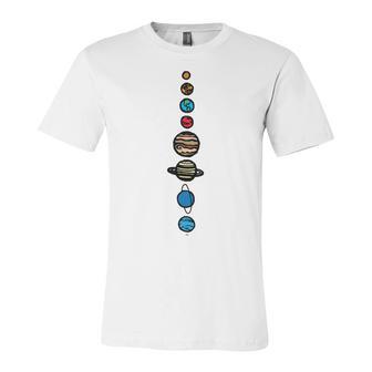 Planets Colour Unisex Jersey Short Sleeve Crewneck Tshirt | Favorety