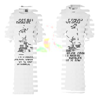 Poppa Grandpa Gift Poppasaurus Like A Normal Grandpa But More Awesome Unisex Jersey Short Sleeve Crewneck Tshirt - Seseable