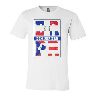 Puerto Rican Dominican Republic Dominican Flag Pride Jersey T-Shirt | Mazezy