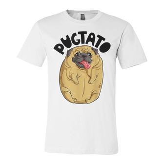 Pugtato Pug Potato Dog Lovers Costume Funny Meme Gifts Unisex Jersey Short Sleeve Crewneck Tshirt | Favorety UK