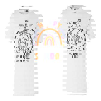 Rainbow Happy Last Day Of School Teacher Student Graduation Jersey T-Shirt | Mazezy