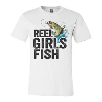 Reel Girl Fish Unisex Jersey Short Sleeve Crewneck Tshirt | Favorety DE