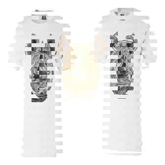 Rhino Head Cute Rhino Lover Jersey T-Shirt | Mazezy