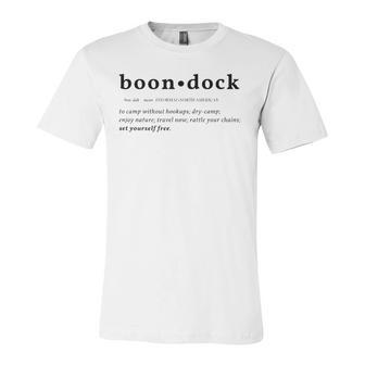 Rv Travel Boondock Nomad Definition Fun Graphic Jersey T-Shirt | Mazezy