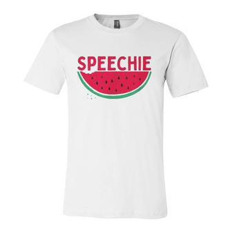 Speechie Speech Pathology Summer Therapy Jersey T-Shirt | Mazezy