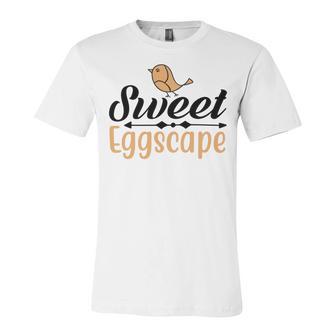 Sweet Eggscape Unisex Jersey Short Sleeve Crewneck Tshirt | Favorety