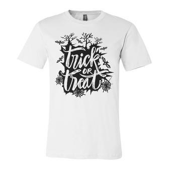 Trick Or Treat Halloween 155 Shirt Unisex Jersey Short Sleeve Crewneck Tshirt | Favorety UK