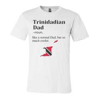Trinidad And Tobago Pride Flag Dad Fathers Day Father Trini Jersey T-Shirt | Mazezy