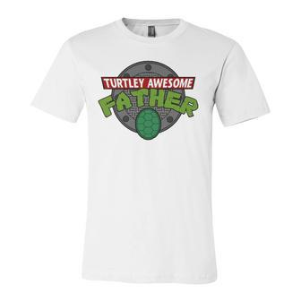Turtley Awesome Father Awesome Fathers Day Essential Jersey T-Shirt | Mazezy