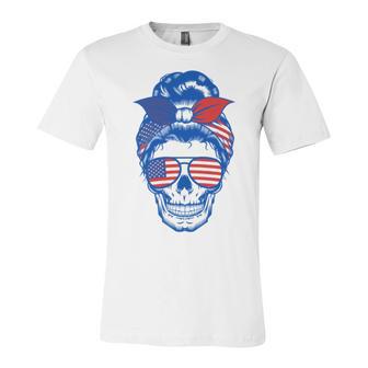 Ultra Maga Red White Blue Skull Unisex Jersey Short Sleeve Crewneck Tshirt | Favorety CA