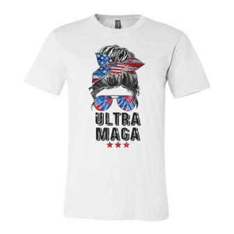 Ultra Mega Messy Bun 2022 Proud Ultra-Maga We The People Jersey T-Shirt | Mazezy
