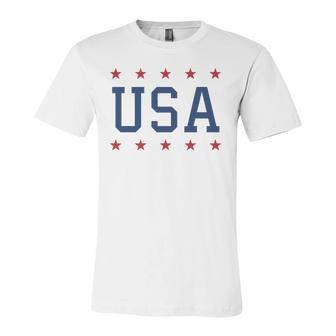 Usa Patriotic American Pride 4Th Of July Jersey T-Shirt | Mazezy