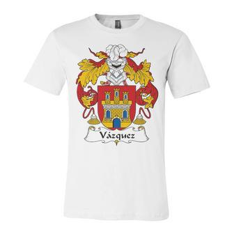 Vazquez Coat Of Arms Family Crest Shirt Essential T Shirt Unisex Jersey Short Sleeve Crewneck Tshirt - Seseable