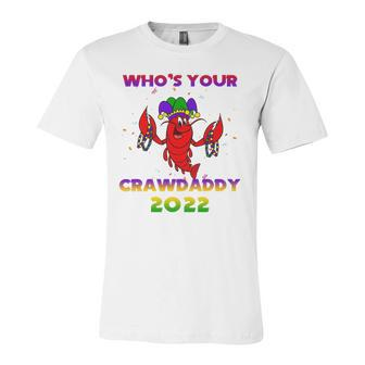 Whos Your Crawdaddy Crawfish Flag Mardi Gras Kids Jersey T-Shirt | Mazezy