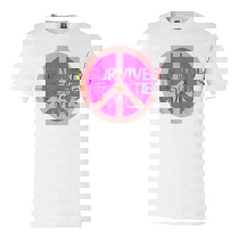 Womens Funny I Survived The Sixties Twice Birthday Unisex Jersey Short Sleeve Crewneck Tshirt - Seseable