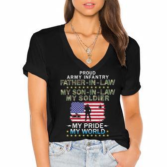 My Soninlaw Soldier Heroproud Army 686 Shirt Women's Jersey Short Sleeve Deep V-Neck Tshirt | Favorety AU