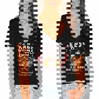 Thats Hearsay Brewing Co Home Of The Mega Pint Funny Skull Women's Jersey Short Sleeve Deep V-Neck Tshirt | Mazezy