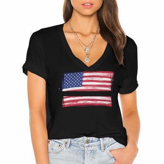 Ultra Maga And Proud Of It A Ultra Maga And Proud Of It V12 Women's Jersey Short Sleeve Deep V-Neck Tshirt | Favorety