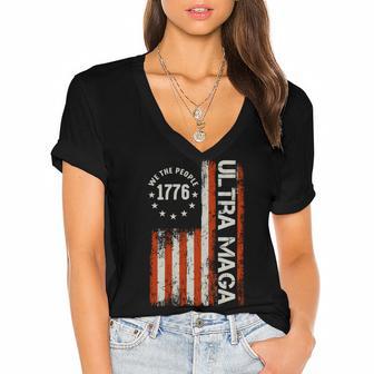 Ultra Maga V14 Women's Jersey Short Sleeve Deep V-Neck Tshirt | Favorety AU