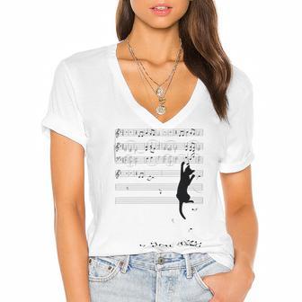 Mischief Women's Jersey Short Sleeve Deep V-Neck Tshirt | Favorety CA