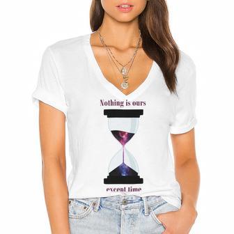 Motivational Quotes For Success Women's Jersey Short Sleeve Deep V-Neck Tshirt | Favorety DE