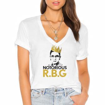 Rbg Pro Choice My Body My-Choice Feminist Women's Jersey Short Sleeve Deep V-Neck Tshirt | Favorety UK