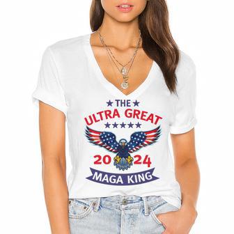 The Ultra Great Mega King Women's Jersey Short Sleeve Deep V-Neck Tshirt | Favorety AU