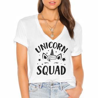 Unicorn Squad 23 Trending Shirt Women's Jersey Short Sleeve Deep V-Neck Tshirt | Favorety AU