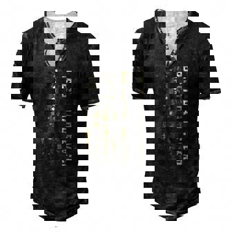 American Flag Camo Fathers Day Best Dad Patriotic Fathers Day Men's Henley T-Shirt | Mazezy