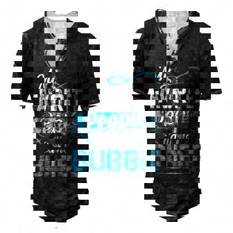 Bubbie Grandpa My Favorite People Call Me Bubbie V2 Men's Henley T-Shirt - Seseable