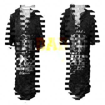 Dad Senior 2022 Proud Dad Of A Class Of 2022 Graduate Men's Henley T-Shirt | Mazezy