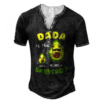 Dada Of The Babycado Avocado Family Matching Men's Henley T-Shirt | Mazezy