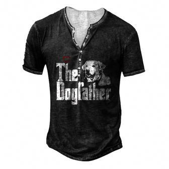 The Dogfather Labrador Dad Men's Henley T-Shirt | Mazezy