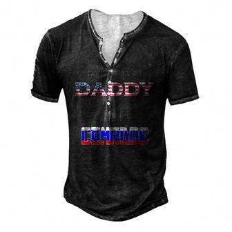 Dont Call Me Daddy Call Me Comrade Russian Flag Men's Henley T-Shirt | Mazezy